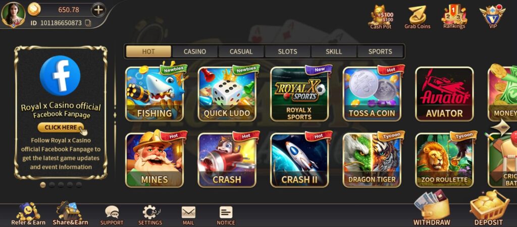 Royal X Casino Download